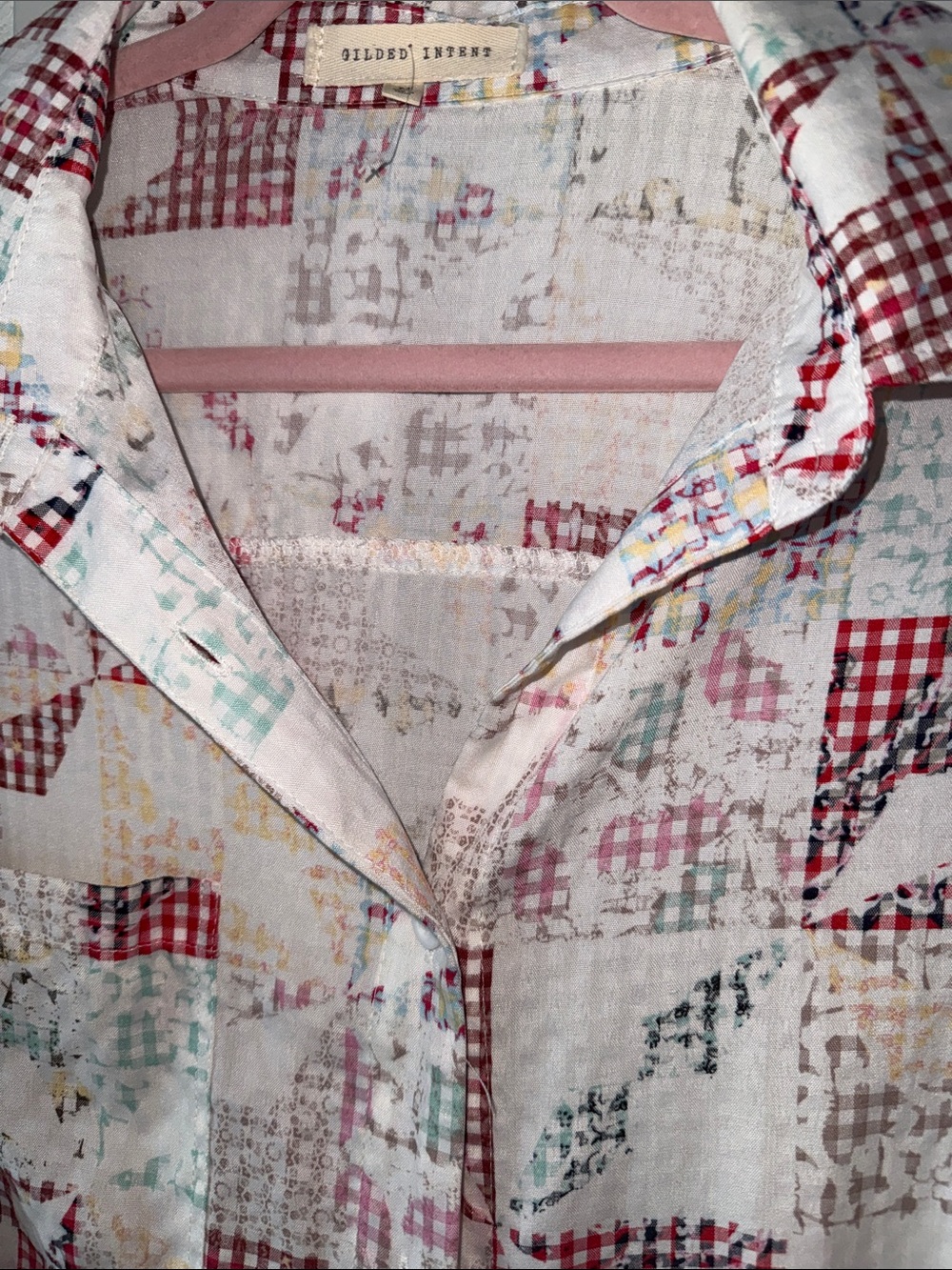 Gilded Intent Patchwork Top - Picture 5 of 5
